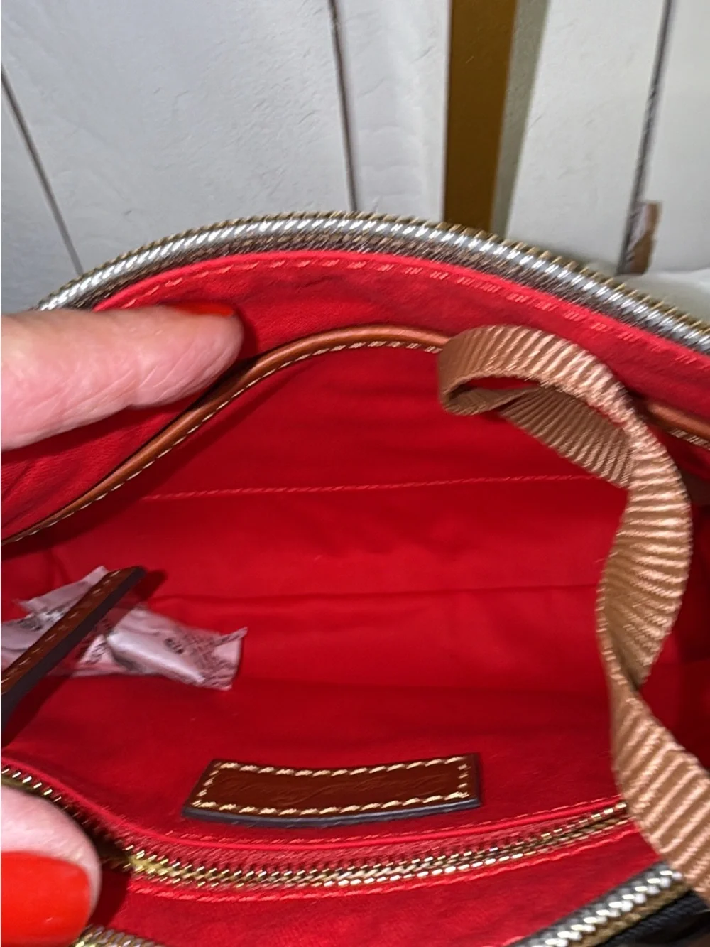 Dooney & Bourke Black Nylon zippered bag NWT